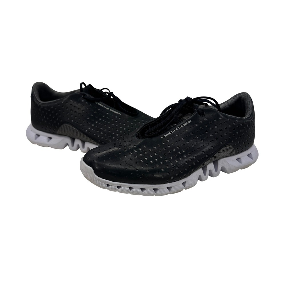 Adidas Porsche Design Leather Sneakers+M EC Men US 7.5 Black White Walking Shoes